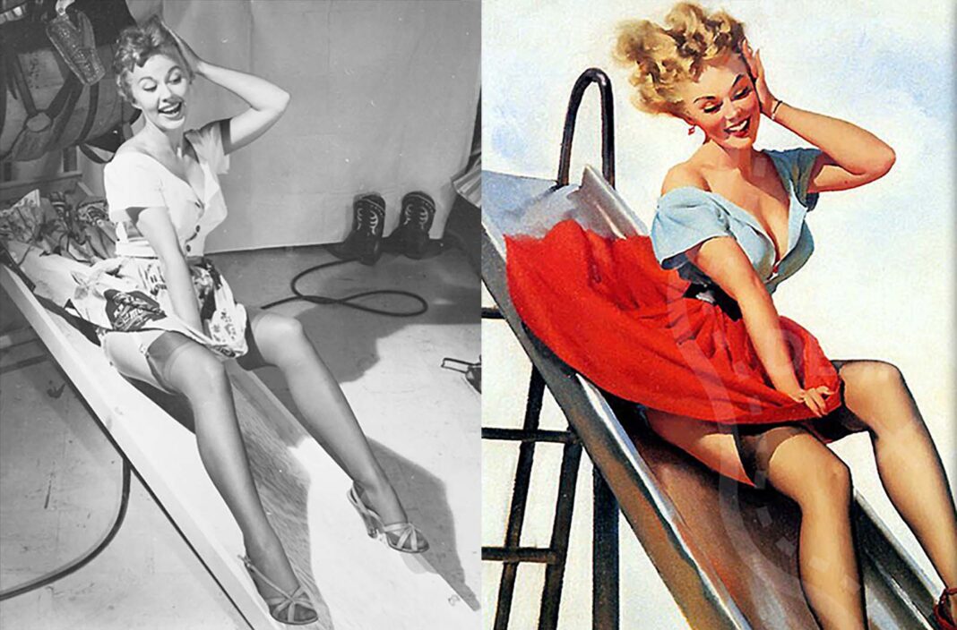 Pin-Up Girls Before and After the Brush: The Real Women