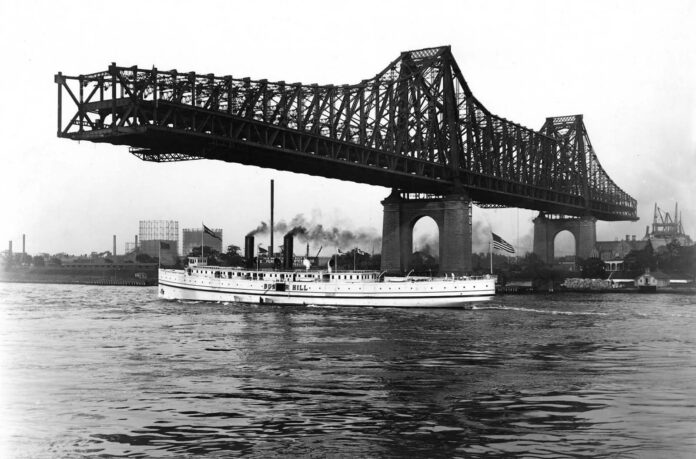 Queensboro Bridge Under Construction: From Blueprint to Reality in Early
