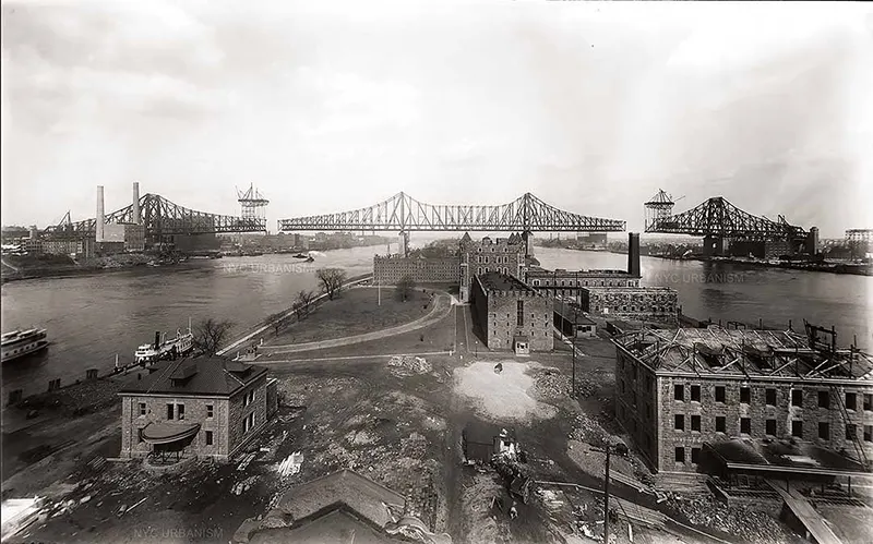 Queensboro Bridge Construction Old Photos