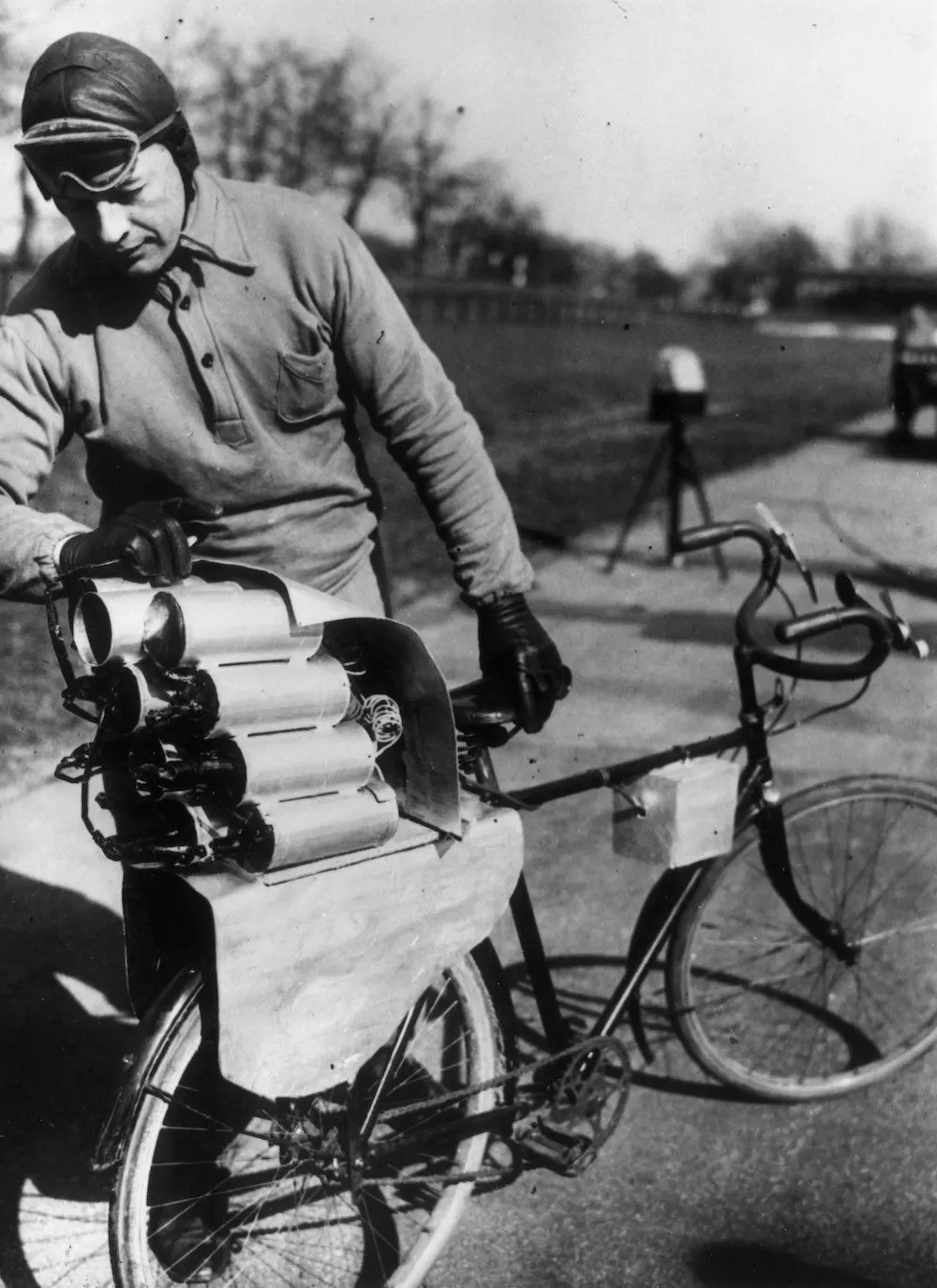 vintage Rocket Powered Bicycle