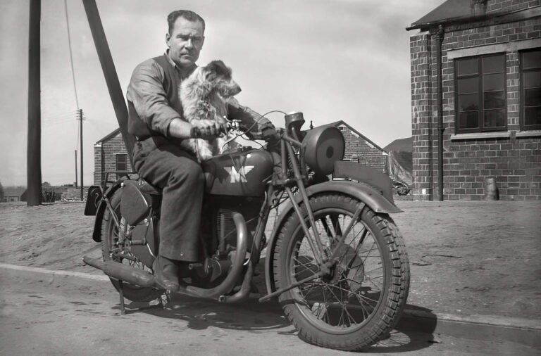 Riding Through Time: Vintage Motorcycle Photos of People Posing with Pride, 1920s-1950s