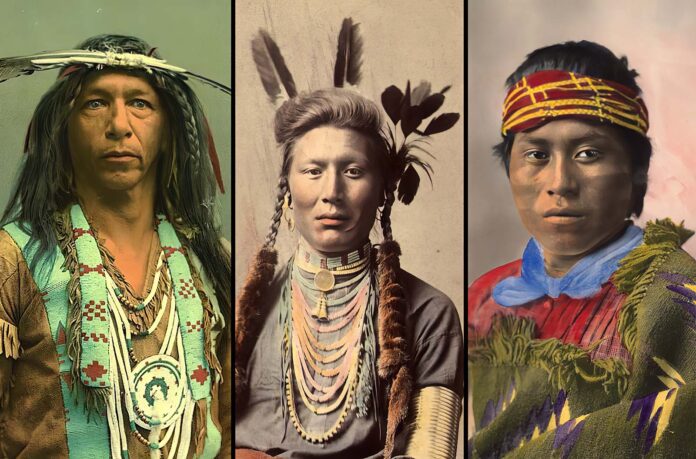 Stunning Color Historical Photos of Native Americans from the Late