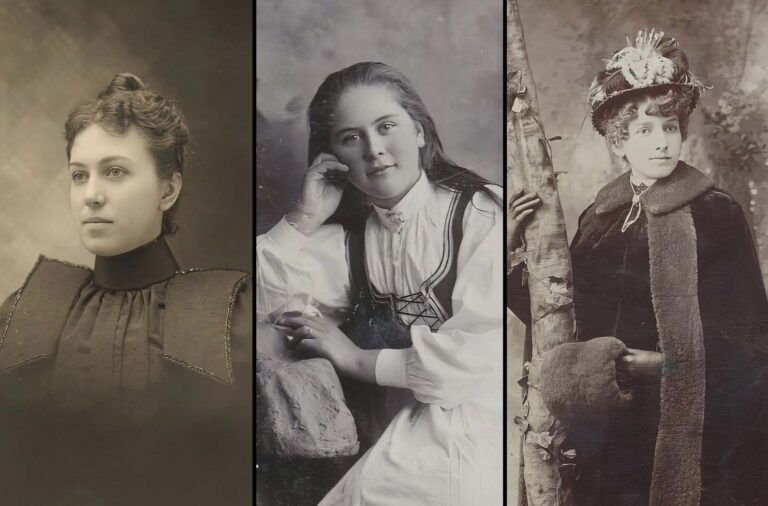 Stylish 1890s: The Vintage Glamour of Women’s Fashion in Elegant Photos