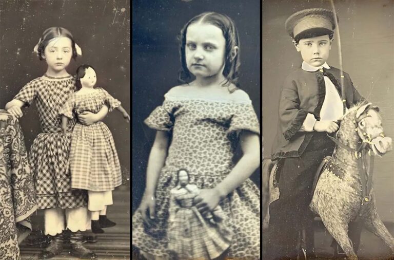 Sweet Snapshots of Victorian Children Proudly Showing Their Favorite Toys, 1890s-1900s