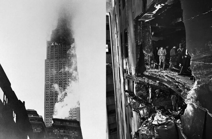 The Day when a B-25 Mitchell Bomber Crashed into the