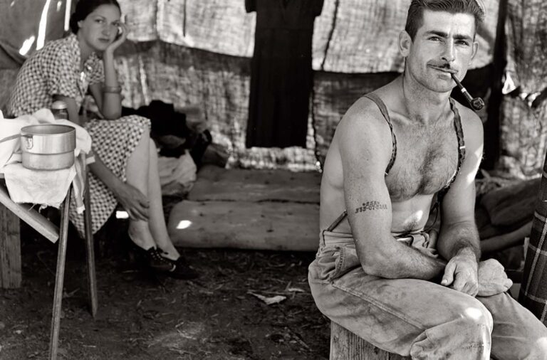 The Iconic Unemployed Worker with a Social Security Tattoo: The Story Behind One of the Most Striking Photos of the Great Depression