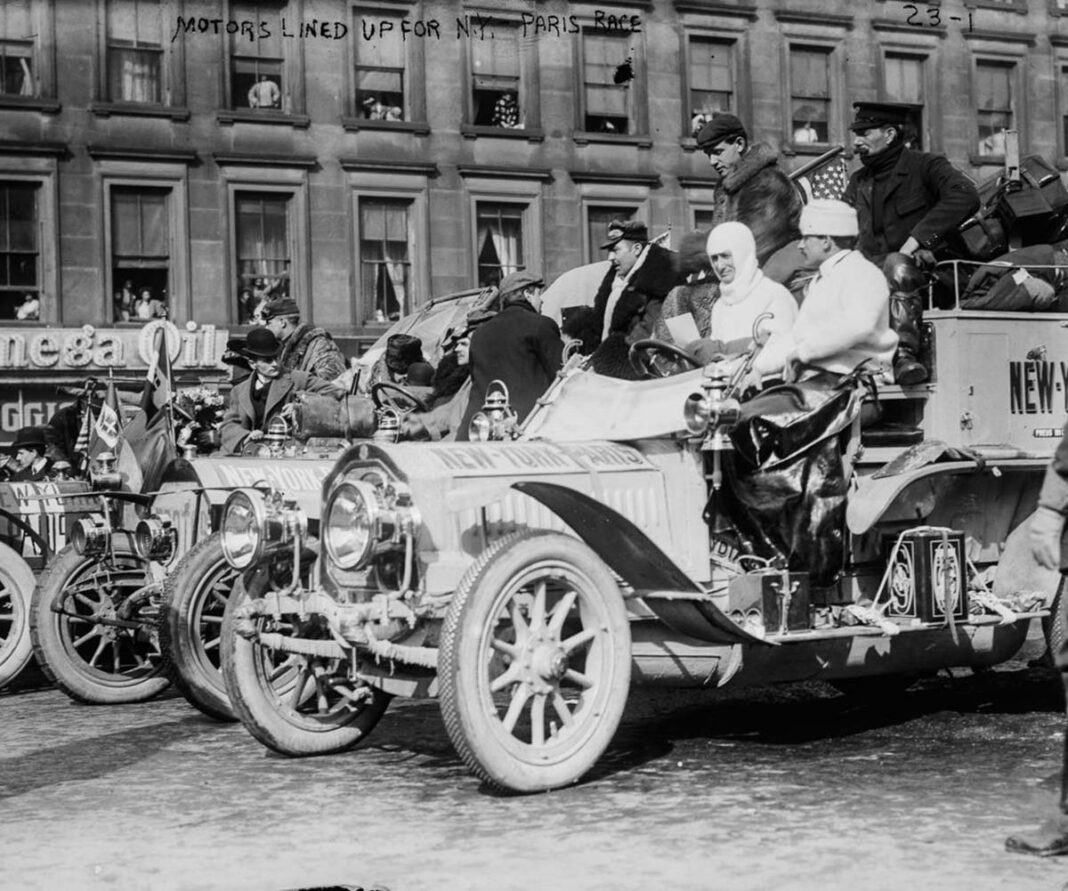 The photographic story of the The Great New York to Paris Auto Race of 1908
