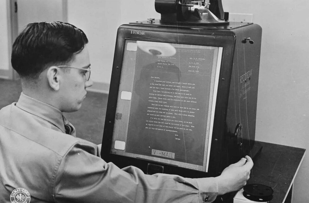 V-Mail: The WWII program that scanned letters onto microfilm, 1942-1945