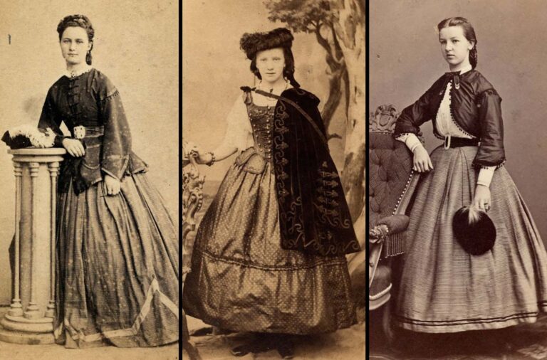 Vintage Glamour: A Glimpse into 1860s Victorian Girls’ Fashion