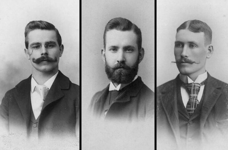Vintage Portraits Depict Mustache Styles and Haircuts of the Late 19th Century Men, 1880s-1900s