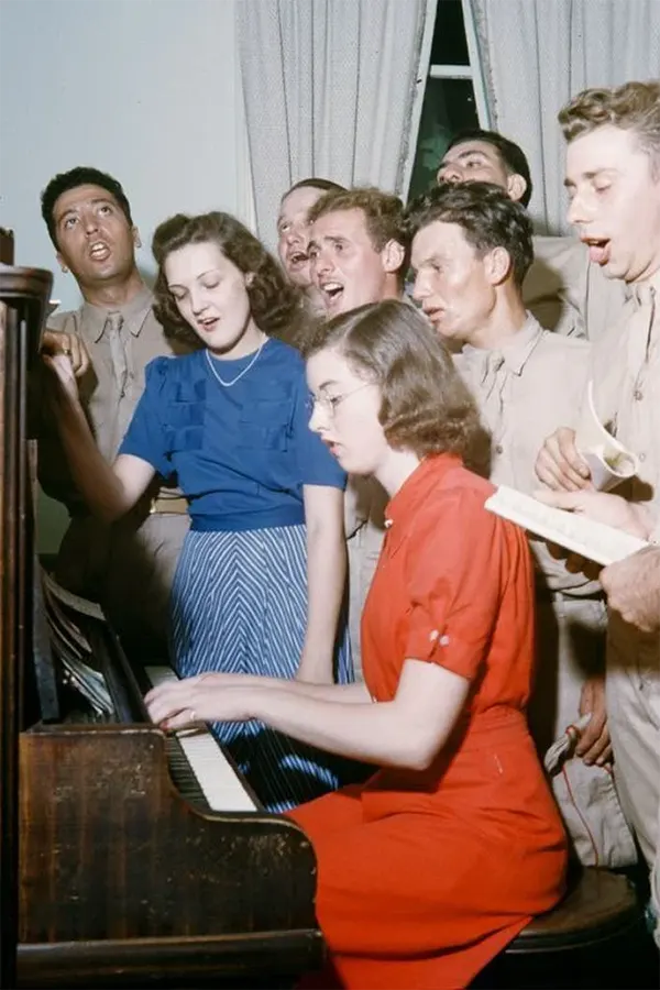 A Last Dance at Fort Bragg: Soldiers Enjoy a Night Out Before Deployment, 1942