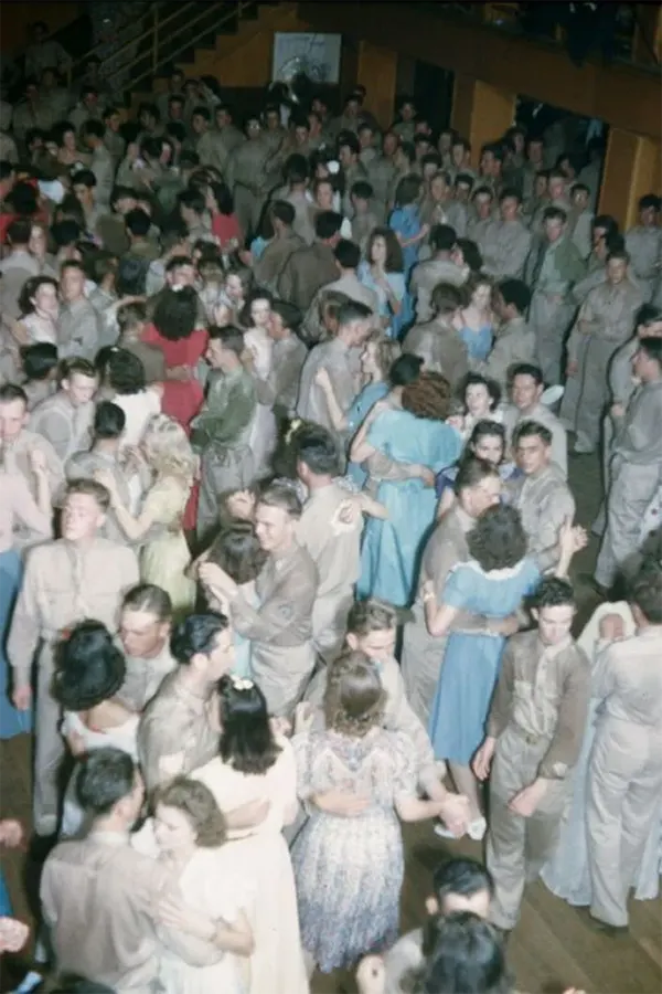 A Last Dance at Fort Bragg: Soldiers Enjoy a Night Out Before Deployment, 1942