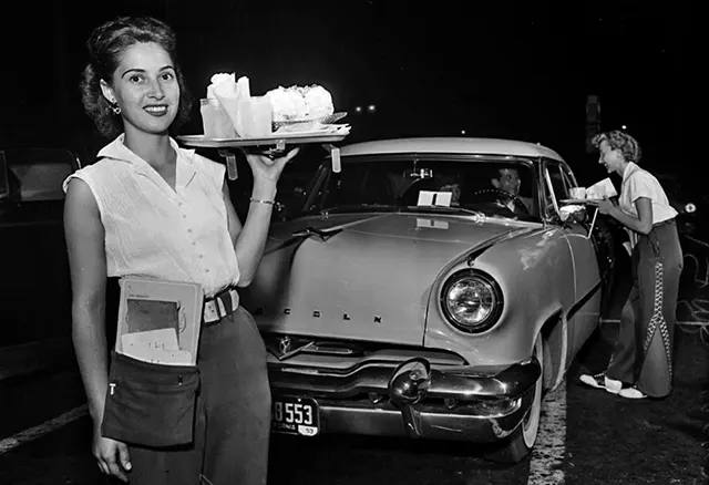 carhop girls vintage photos
