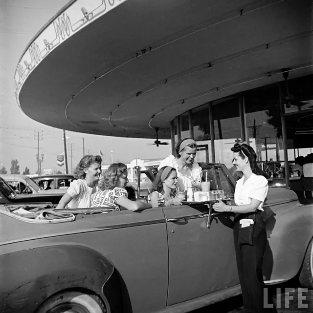 carhop girls vintage photos