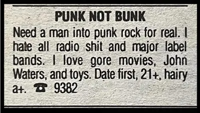 Long Lost Personals Vintage Classified Ads