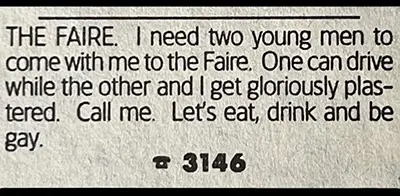 Long Lost Personals Vintage Classified Ads