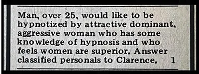 Long Lost Personals Vintage Classified Ads