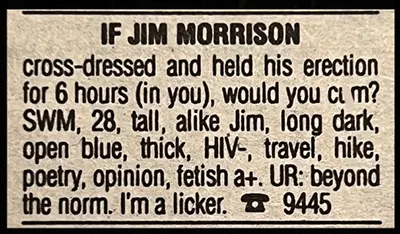 Long Lost Personals Vintage Classified Ads