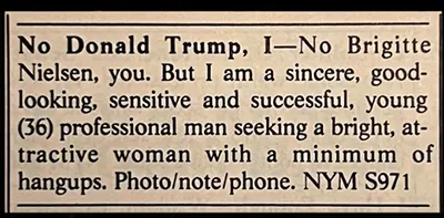 Long Lost Personals Vintage Classified Ads