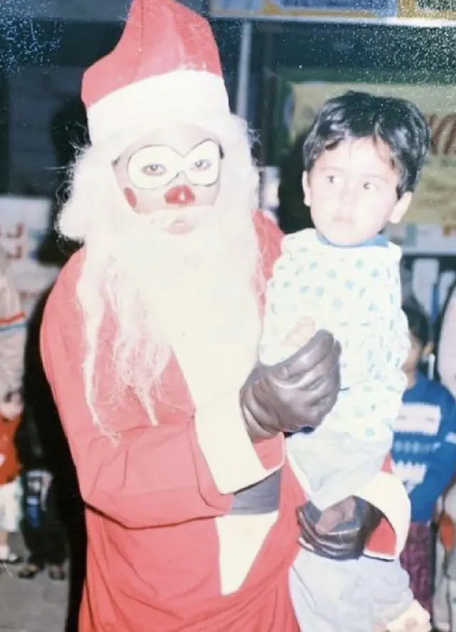 Creepy Santa Claus from the Past