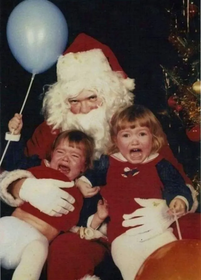 Creepy Santa Claus from the Past