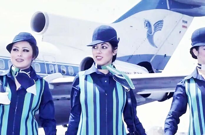 Rare Images of Iran Air Flight Attendants in the Years