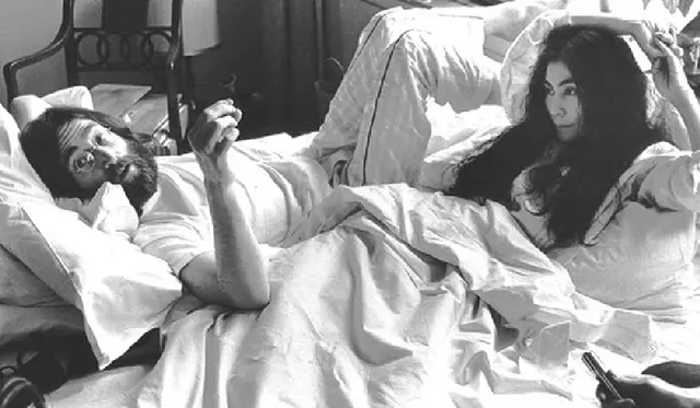 John Lennon and Yoko Ono’s Protest Bed-in Protest