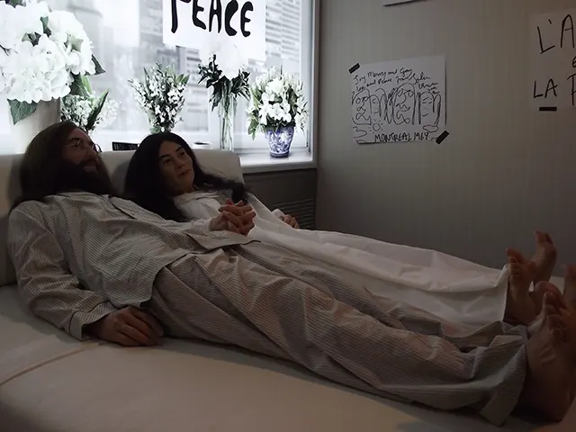 John Lennon and Yoko Ono’s Protest Bed-in Protest