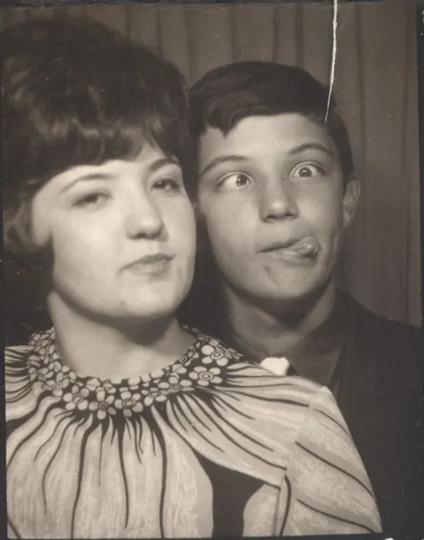 Vintage Photobooth Portraits Capture Intimate Moments Between 1950s Couples