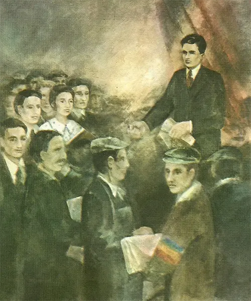 Propaganda Paintings Promoting the Cult of Dictator Nicolae Ceaușescu