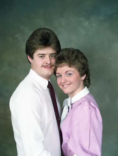 Studio Portraits of 1980s Couples Photos