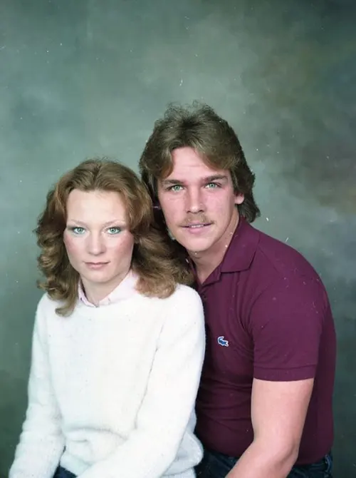 Studio Portraits of 1980s Couples Photos