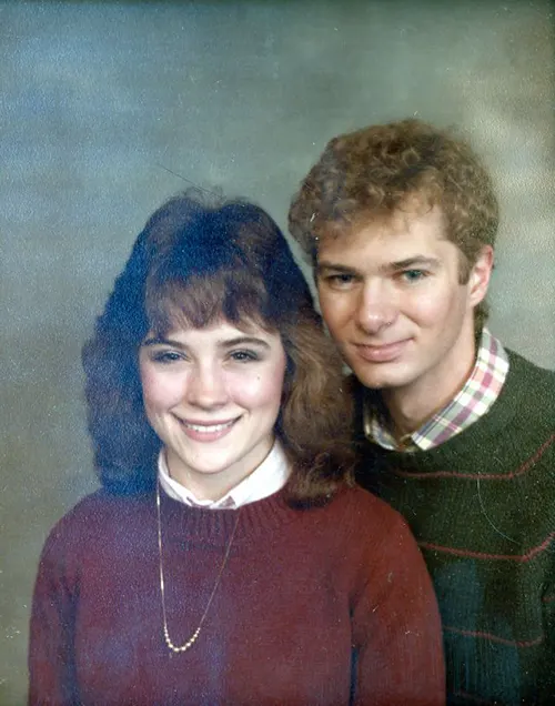 Studio Portraits of 1980s Couples Photos