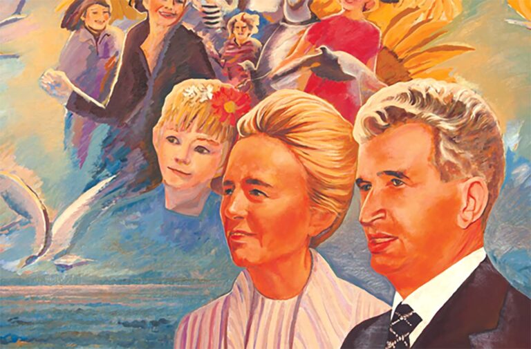 Propaganda Paintings Promoting the Cult of Dictator Nicolae Ceaușescu in Communist Romania, 1970s–1980s