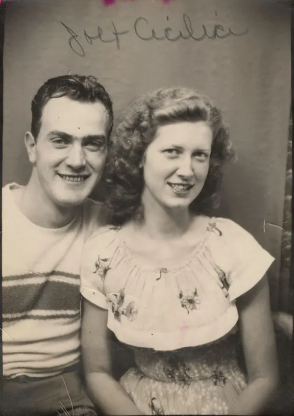 Vintage Photobooth Portraits Capture Intimate Moments Between 1950s Couples