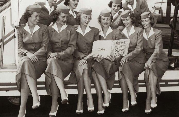 Vintage Photos Show the Stunning Evolution of Flight Attendant Uniforms